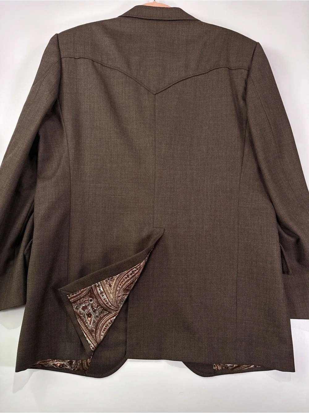 Simpson Clothes Vintage 1980 Western Wool Sport Coat Blazer Brown 40R